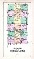 Timber Lands Map 1, Mt. Katahdin, Millinocket, Maine State Atlas 1884